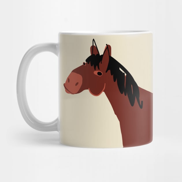 Brown Bay horse by belettelepink